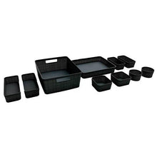 Load image into Gallery viewer, 10-Piece: Plastic Woven Storage Basket Set-Nested