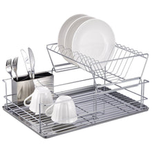 Load image into Gallery viewer, Space Saving Stainless Steel Chrome Dish Rack - Assorted Styles