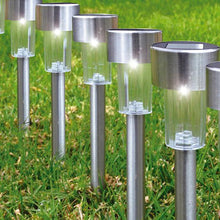 Load image into Gallery viewer, 12-Pack: Solar LED Garden Pathway Stake Lights
