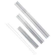 Load image into Gallery viewer, 14-Piece: Stainless Steel Straw Set