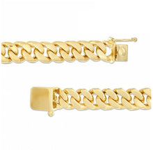 Load image into Gallery viewer, 14K Gold Over Bronze Handmade Cuban Bracelet