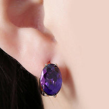 Load image into Gallery viewer, 14K Gold Plating Large Diamond Cut Swarovski Elements Clip On Earrings