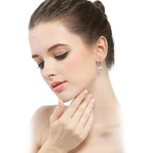 Load image into Gallery viewer, 14k White Gold Plated 8.5MM Earrings