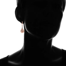 Load image into Gallery viewer, 18K Rose-Gold Plated Bohemian Laser Cut Drop Earrings