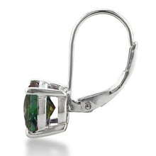Load image into Gallery viewer, 18K White Gold Plated Mystic Topaz Earrings