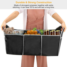 Load image into Gallery viewer, 2-in-1 Collapsible Trunk Organizer with Removable Cooler