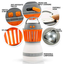 Load image into Gallery viewer, 2-in-1 HAKOL Waterproof IP67 Portable fly-rechargeable Anti-Insect Fly Killing Lamp