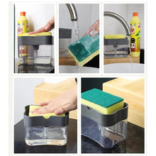 Load image into Gallery viewer, 2-in-1 Soap Dispenser Pump with Sponge Holder