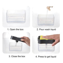 Load image into Gallery viewer, 2-in-1 Soap Dispenser Pump with Sponge Holder