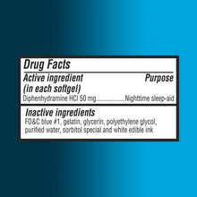 Load image into Gallery viewer, 2-Pack: Equate Maximum Strength Nighttime Sleep Aid Softgels