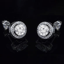 Load image into Gallery viewer, 2-Pack: Halo Stud Earrings with Swarovski Elements