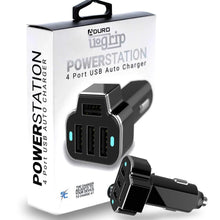 Load image into Gallery viewer, 2-Pack: PowerUp 4 USB Port Car Charger Adapter