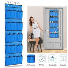 Load image into Gallery viewer, 20 Pocket: Over the Door Shoe Rack Organizer