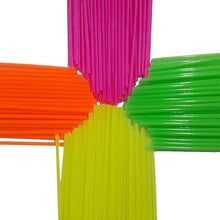 Load image into Gallery viewer, 250-Pieces: Wow Plastic Neon Disposable Plastic Drinking Straws