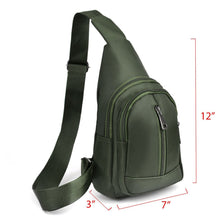 Load image into Gallery viewer, Olive Crossbody Sling Backpack with Adjustable Strap