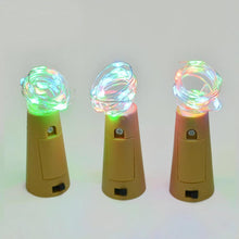 Load image into Gallery viewer, 3-Pack: Wine Bottle Cork Copper LED Light Strips Rope Lamp Kit DIY Colorful