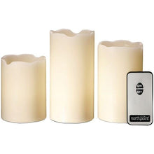 Load image into Gallery viewer, 3-Piece Set: LED Flicker Candles