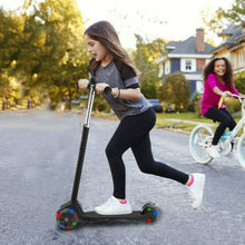 Load image into Gallery viewer, 3-Wheeled LEDs Kick Scooter for Kids Flashing Scooter Adjustable Height