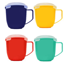 Load image into Gallery viewer, 4-Pack: Bell & Howell Microwave Mugs with Vented Lids