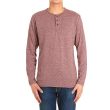 Load image into Gallery viewer, 4-Pack: Men's Long-Sleeve Marled Henley Shirts - Size: Medium