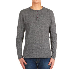 Load image into Gallery viewer, 4-Pack: Men's Long-Sleeve Marled Henley Shirts - Size: Medium