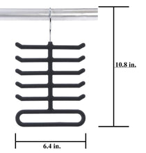 Load image into Gallery viewer, 4-Pack: Non-Slip Velvet Tie Hanger Organizer Rack