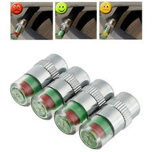 Load image into Gallery viewer, 4-Pack: Tire Valve Stem Caps Pressure Monitor