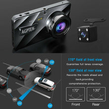 Load image into Gallery viewer, 4" Vehicle 1080P Car Dashboard DVR Camera Video Recorder G-Sensor Dash Cam