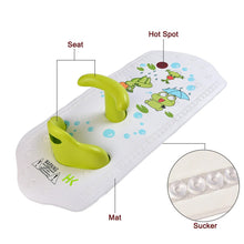 Load image into Gallery viewer, 6M+ Infant Toddler Tub Seat Non-slip Safety Chair with Heat Sensitive Bath Mat