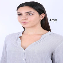 Load image into Gallery viewer, 5-Pairs: Unisex Stainless Steel Clear Cubic Zirconia Stud Earrings