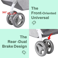 Load image into Gallery viewer, Light Blue Baby Infant Foldable Umbrella Stroller Lightweight Travel Carriage Pushchair
