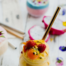 Load image into Gallery viewer, 5-Pack: Colored Platinum Stainless Steel Straws With Brush