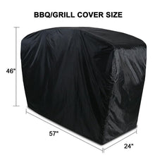 Load image into Gallery viewer, 57" Black Barbecue Gas Grill Waterproof Cover