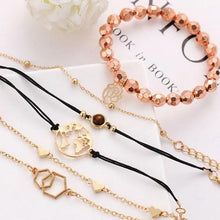 Load image into Gallery viewer, 6-Piece: Chemist Around the World Rose Gold Bracelet Set