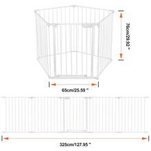 Load image into Gallery viewer, 10 ft Wide Baby Gate Playard Satey Rail Fence Barrier Room Divider 5 Panels