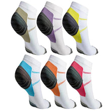 Load image into Gallery viewer, 6 Pairs: Unisex Ankle-Length Compression Socks