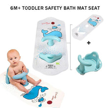 Load image into Gallery viewer, 6M+ Infant Toddler Tub Seat Non-slip Safety Chair with Heat Sensitive Bath Mat