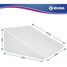 Load image into Gallery viewer, Bed Wedge Pillow With Memory Foam Top