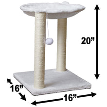 Load image into Gallery viewer, Paws & Pals 3-in-1 Cat Scratching Post with Hammock and Toy