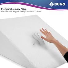 Load image into Gallery viewer, Bed Wedge Pillow With Memory Foam Top