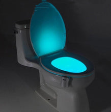 Load image into Gallery viewer, 8-Color LED Sensor Motion-Activated Bathroom Toilet Light