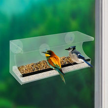 Load image into Gallery viewer, See-Through Acrylic Window Bird Feeder
