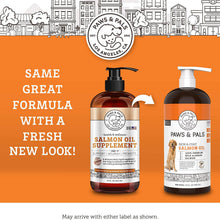 Load image into Gallery viewer, Paws & Pals Wild Alaskan Salmon Oil for Dogs and Cats - 32oz