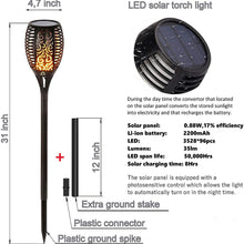 Load image into Gallery viewer, 2-Pack: Solar Torch Lights Outdoor