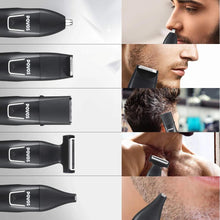 Load image into Gallery viewer, Povos Cordless 5-in-1 Beard Trimmer Body Groomer Style and Detail Kit