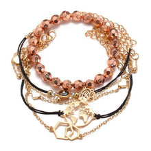 Load image into Gallery viewer, 6-Piece: Chemist Around the World Rose Gold Bracelet Set