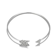 Load image into Gallery viewer, 5-Piece Set: Pav'e Loveknot Bracelet Silver Set