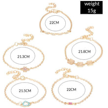 Load image into Gallery viewer, 5-Piece Set: Cute & Kitschy Pav'e Minimalist Bracelet Set