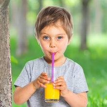 Load image into Gallery viewer, 10-Pack: Reusable Silicone Wide Drinking Straws With Cleaning Brushes