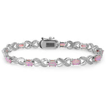 Load image into Gallery viewer, 3.55 CTW Genuine Opal "X's and O's" Opal Bracelet By MUIBLU Gems